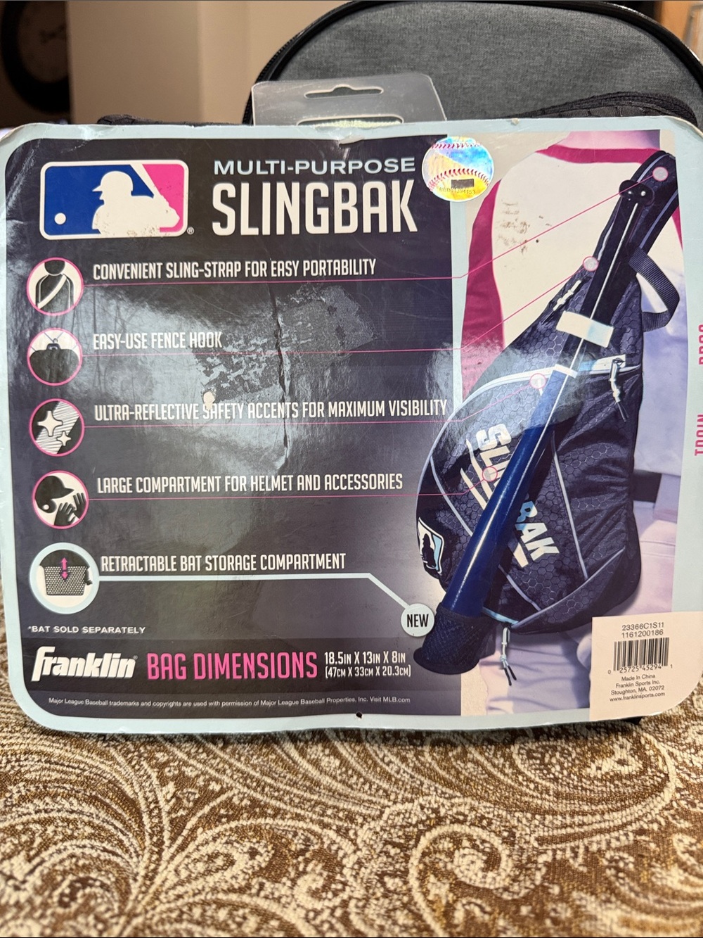 NEW Franklin MLB Slingbak Bag